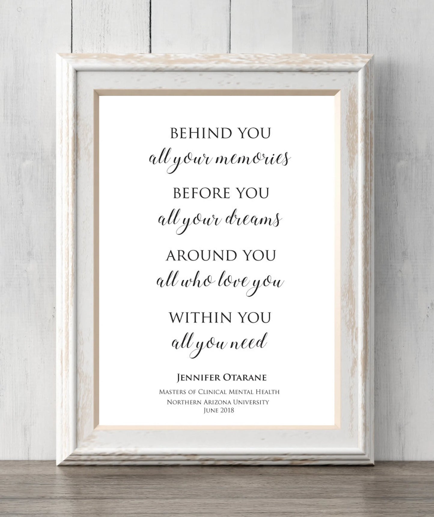 Graduation Gift 2022 Print. Personalized. Behind you all your memories. Before you all your dreams. Custom Colors and Text. BUY 2 GET 1 FREE