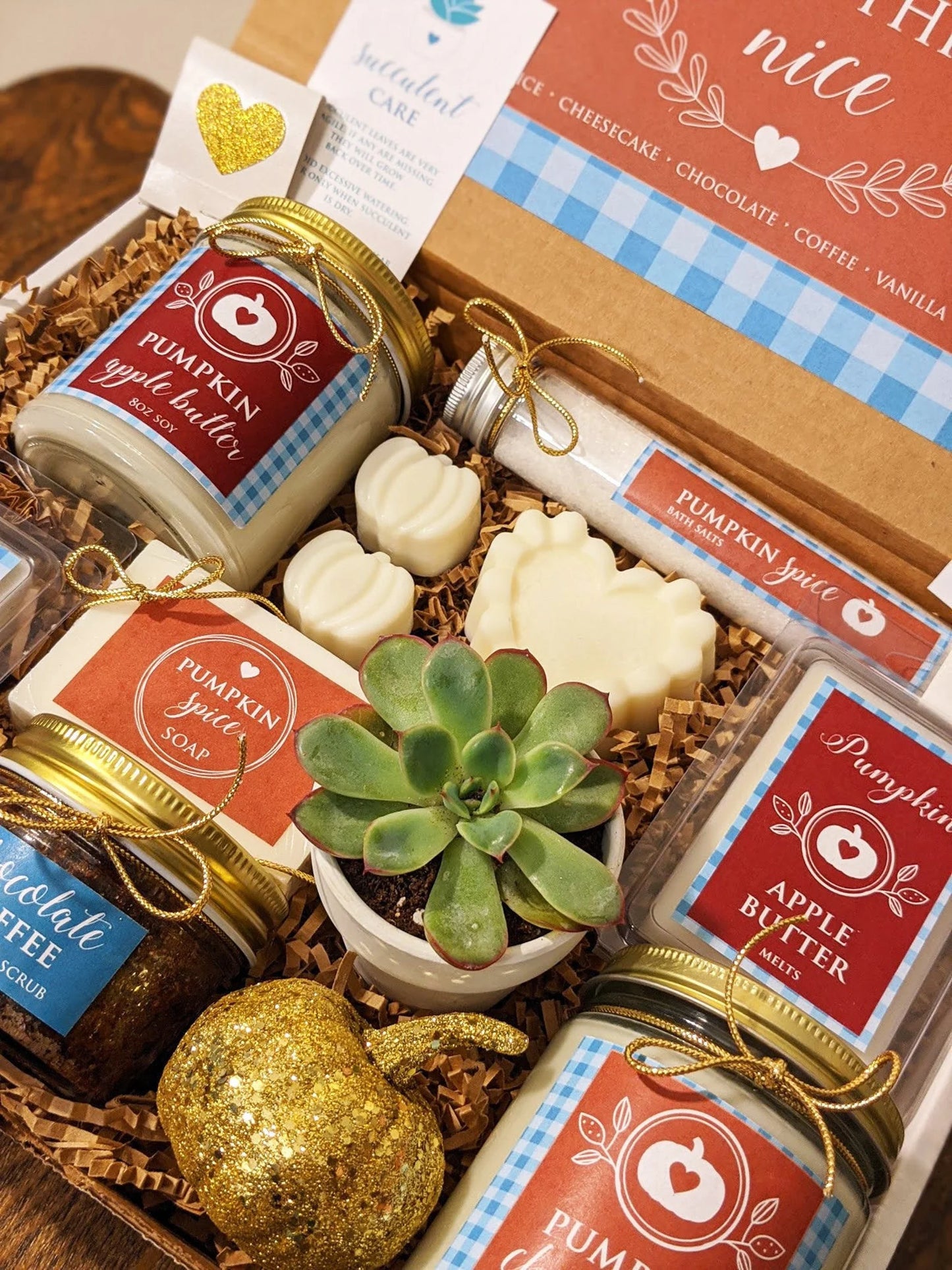 Pumpkin Spice Fall Gift Box. Candles, Melts, and More.