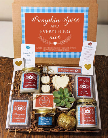 Pumpkin Spice Fall Gift Box. Candles, Melts, and More.