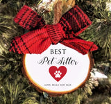 Pet Sitter Gift Christmas Ornament.