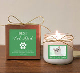 Dog Dad  Father's Day Gift Candle. Cat Dad, Dog Grandpa. Can add photo. You pick text and colors.