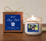 Dog Dad Father's Day Gift Candle. Cat Dad, Dog Grandpa. Can add photo. You pick text and colors.