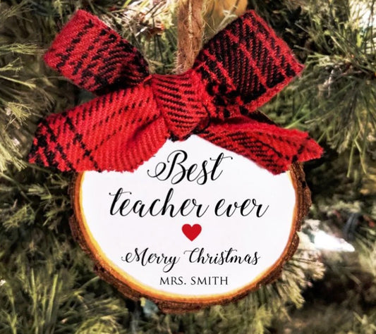 Christmas Gift for Teacher Ornament