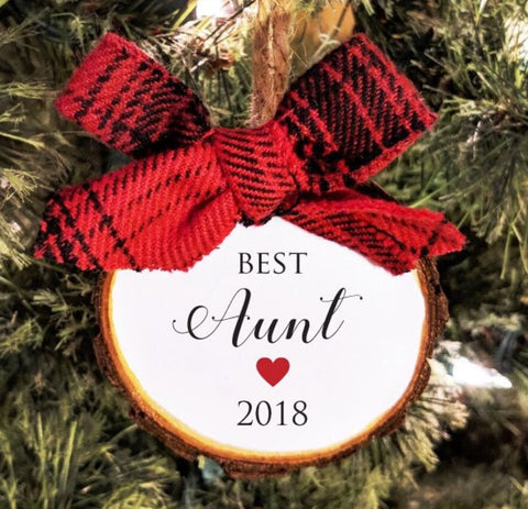 Best Aunt Christmas Ornament