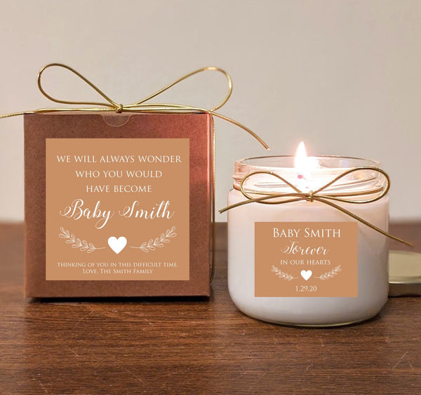 Personalized Miscarriage Candle 12oz