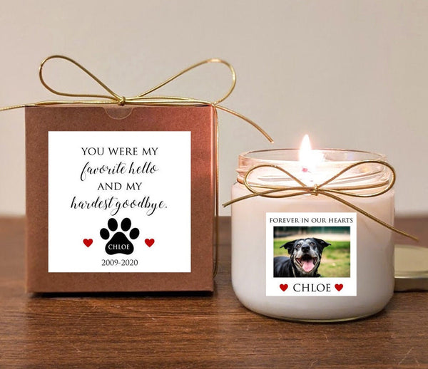 Personalized Pet Memorial Candle 12oz