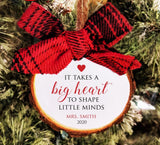 Personalized Christmas Gift for Teacher Ornament