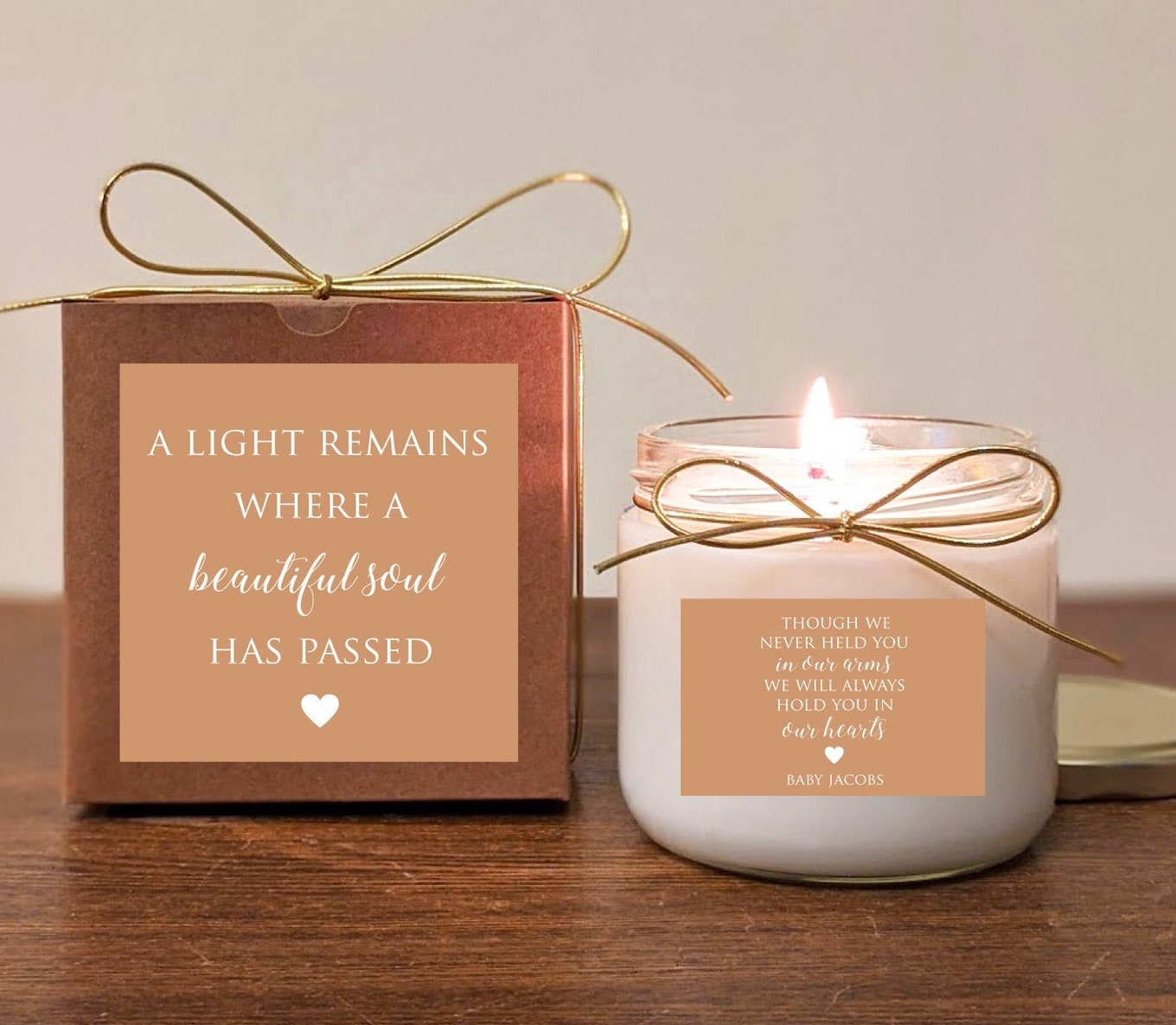 Miscarriage Gift Personalized Memorial Candle 12oz