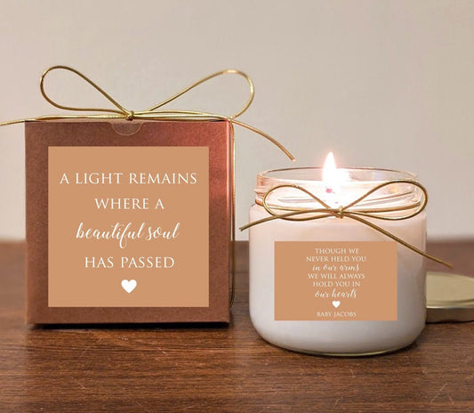 Miscarriage Gift Personalized Memorial Candle 12oz