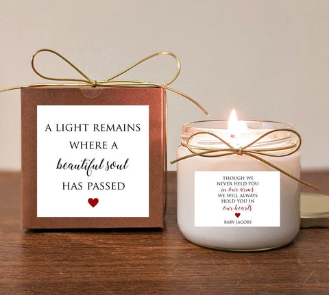 Personalized Miscarriage Gift Candle 12oz