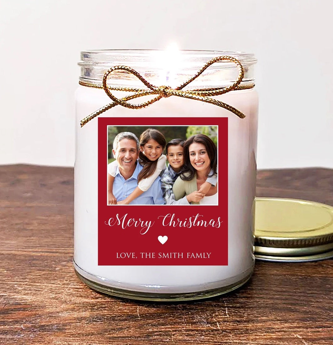 Christmas Gift Photo Candle.
