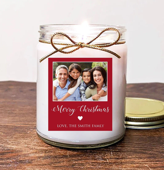 Christmas Gift Photo Candle.