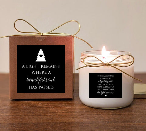 Personalized Christmas Memorial Gift Candle.