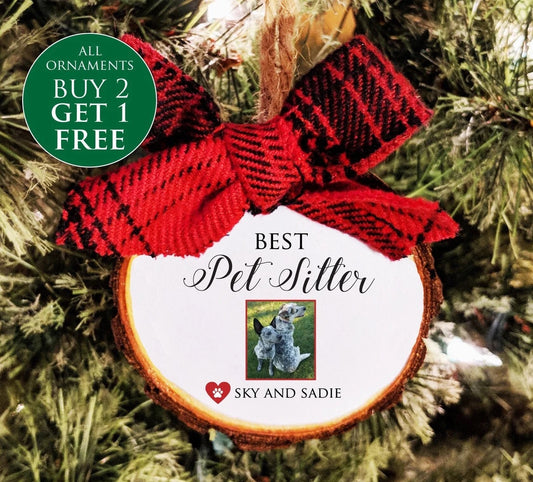 Pet Sitter Christmas Photo Ornament.