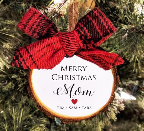 Christmas Gift for Mom Personalized Ornament.
