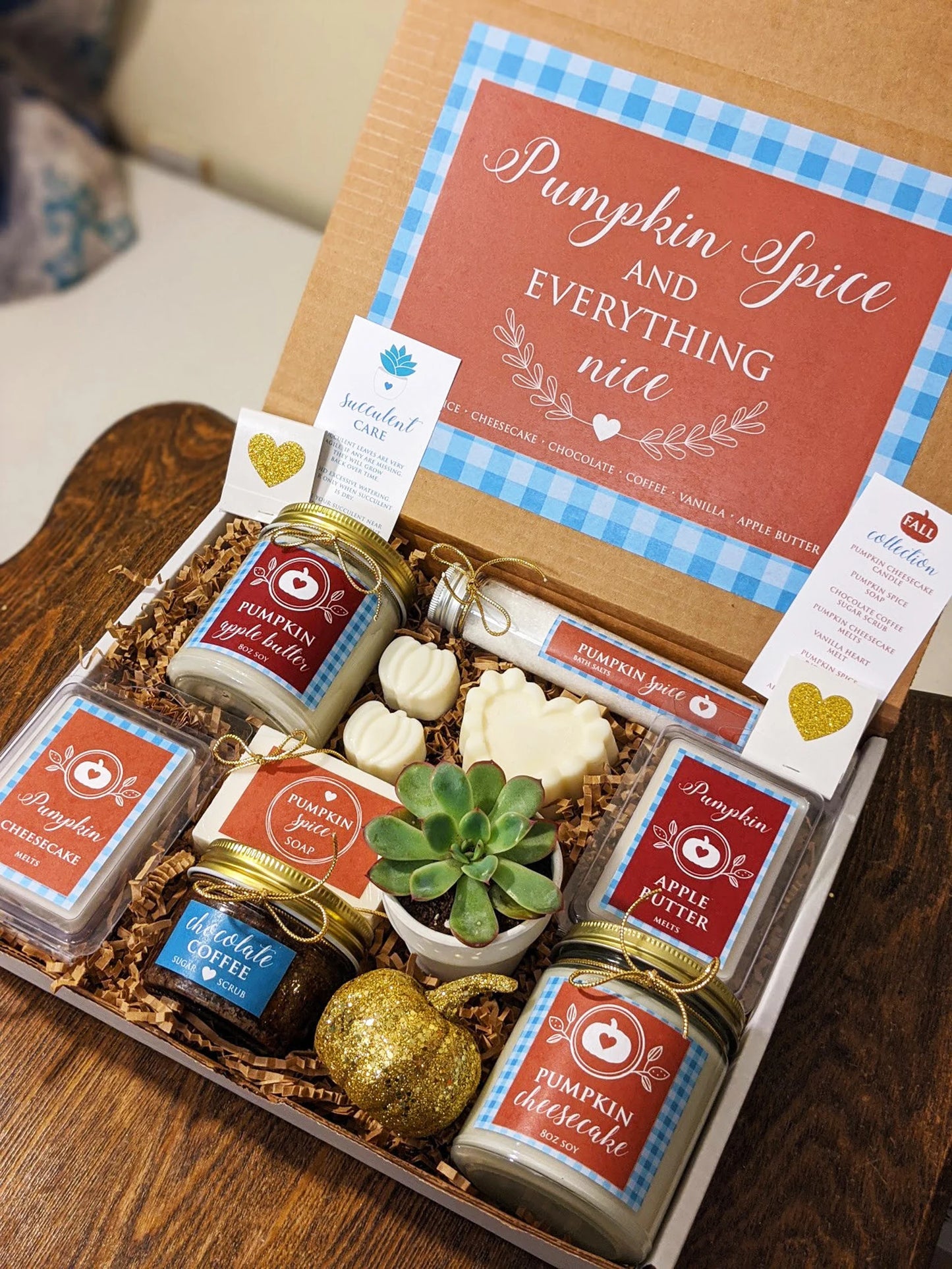 Pumpkin Spice Fall Gift Box. Candles, Melts, and More.